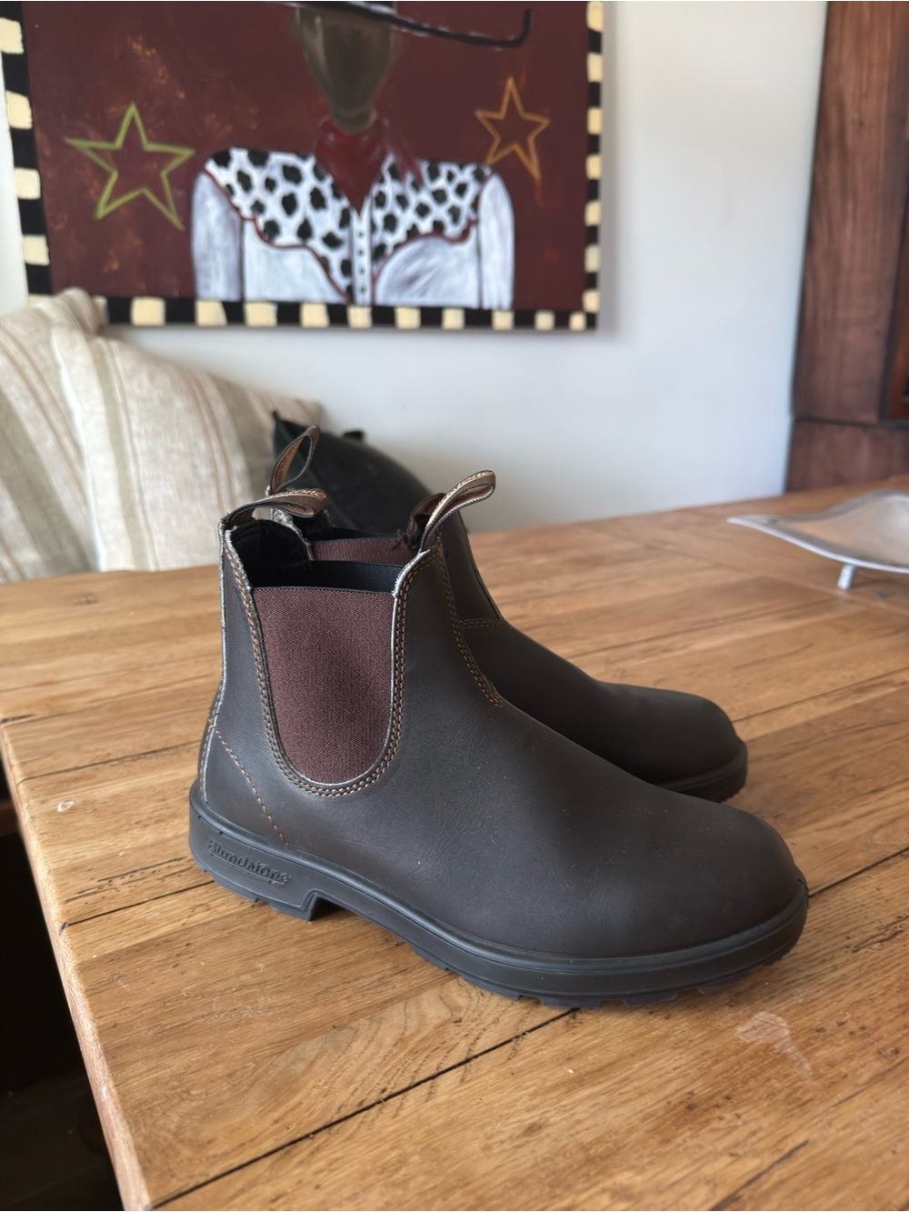 Blundstone Men’s Chukka Boots — Dark Brown with Brown Elastic